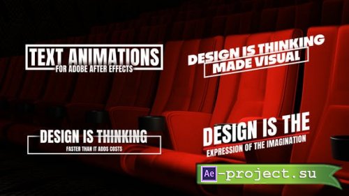 Videohive - Text Animations - 53804230 - Project for After Effects