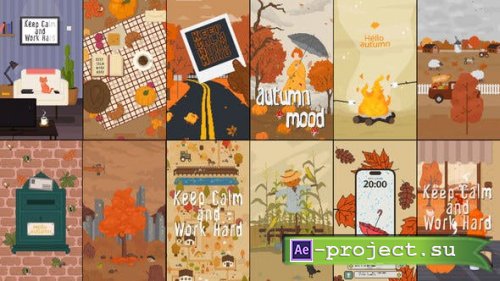 Videohive - Autumn Pixel Art Stories - 53841463 - Project for After Effects