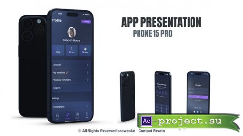 Videohive - App Presentation Phone 15 Pro - 53846050 - Project for After Effects