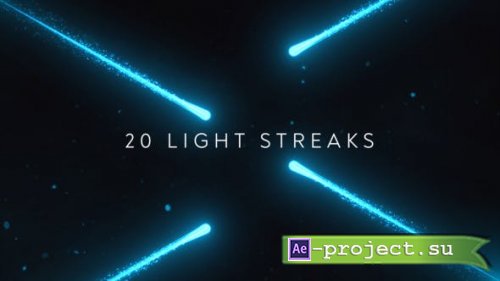 Videohive - 20 Light Streaks Background - 53875693 - Project for After Effects