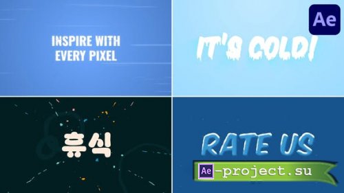 Videohive - Abstract Typography Slides for After Effects - 53839945 - Project for After Effects