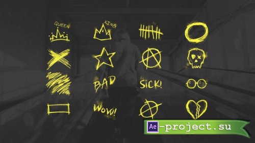 Videohive - Grunge Scribbles - 53858007 - Project for After Effects