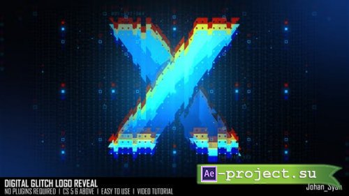 Videohive - Digital Glitch Logo Reveal - 53889224 - Project for After Effects