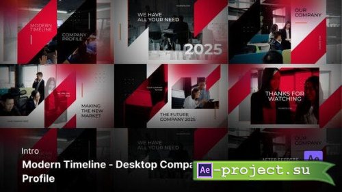 Videohive - Intro/Opening - Modern Timeline - Desktop Company Profile After Effects Project Files - 53688476