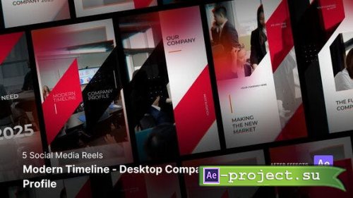 Videohive - Social Media Reels - Modern Timeline - Company Profile After Effects Project Files - 53732583