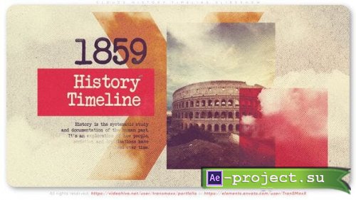 Videohive - Clouds History Timeline Slideshow - 53901249 - Project for After Effects