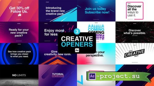 Videohive - Creative Openers 3 - 53948143 - Project for After Effects