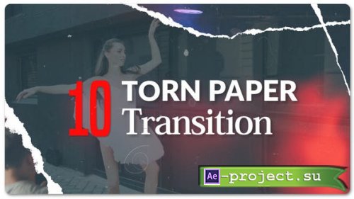 Videohive - Torn Paper Transitions - 53934484 - Project for After Effects