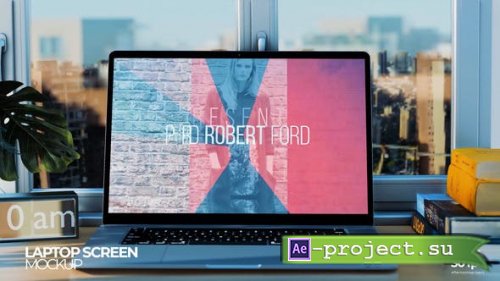 Videohive - Laptop Screen Display Mockup - 53934446 - Project for After Effects