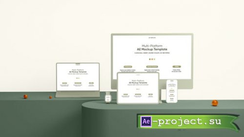 Videohive - Clay Multi Platform Screen Mockup Template - 53948126 - Project for After Effects