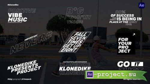 Videohive - BIG Typography Titles | AE - 53957230 - Project for After Effects