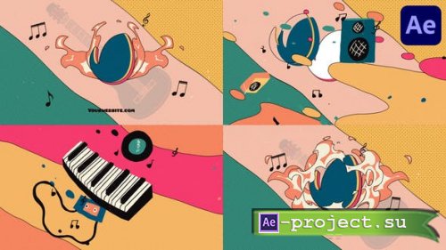 Videohive - Music Colorful Logo Opener for After Effects - 53966697 - Project for After Effects