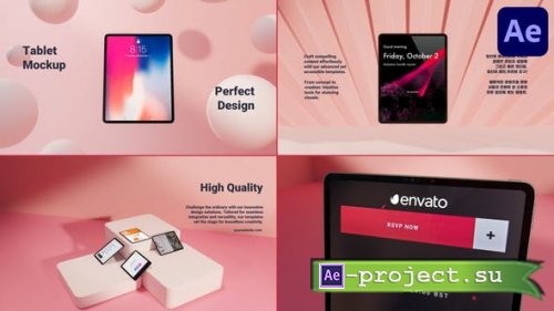 Videohive - Tablet Mockup for After Effects - 53942005 - Project for After Effects