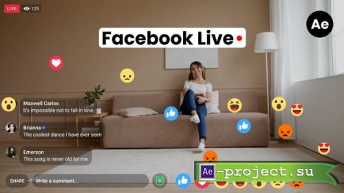 Videohive - Facebook Live - 53968363 - Project for After Effects