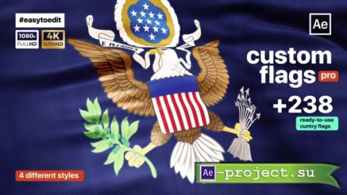 Videohive - Custom Flags Pro - Flag Animator - 53924140 - Project for After Effects