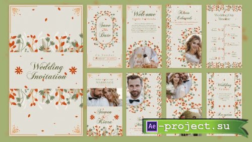 Videohive - Floral Wedding Invitation Story Template - 53988320 - Project for After Effects