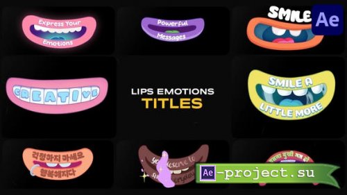 Videohive - Lips Emotions Titles | After Effects - 54027876 - Project for After Effects