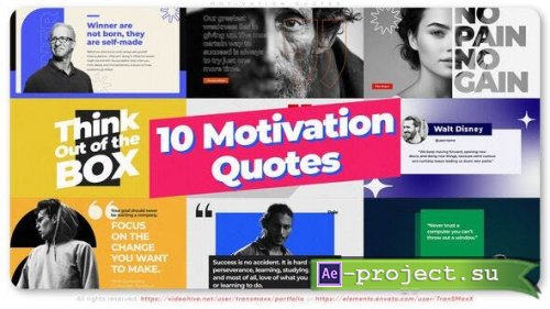 Videohive - 10 Motivation Quotes - 54040535 - Project for After Effects