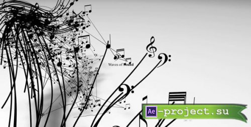 Videohive - Waves of Sound Musical Intro - 13771918 - Project for After Effects