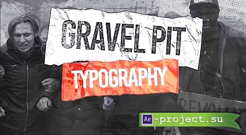 Gravel Pit Typography 1383557 - Project for After Effects