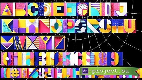 3D Modular Typography Kit 1670460 - Project for After Effects