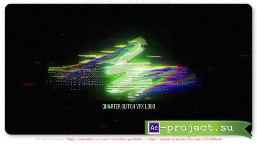 Videohive - Quarter Glitch VFX Logo - 54151182 - Project for After Effects