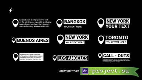 Videohive - Location Titles | AE - 54101178 - Project for After Effects