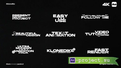 Videohive - Text Animation 4.0_AE - 54119938 - Project for After Effects