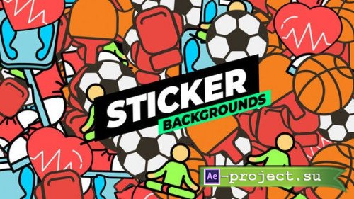 Videohive - Sticker Backgrounds - 54192192 - Project for After Effects