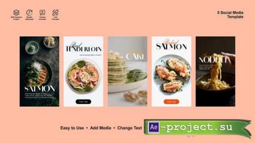 Videohive - Fish Menu Instagram Stories - 54193106 - Project for After Effects