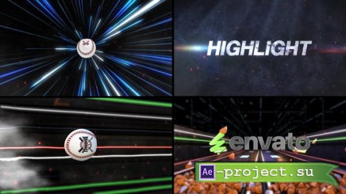 Videohive - Baseball Bumper 3 (2 bumpers) - 53856642 - Project for After Effects