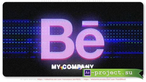 Videohive - Aberration Twitch - Logo Reveal - 54151158 - Project for After Effects