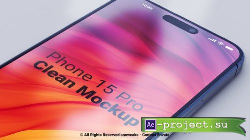 Videohive - Phone 15 Pro Clean Mockup - 54167993 - Project for After Effects