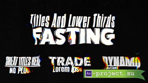 Videohive - Trippy Titles Lower Thirds - 54171912 - Project for After Effects