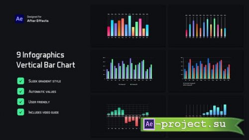 Videohive - Gradient Vertical Bar Infographics - 54189200 - Project for After Effects