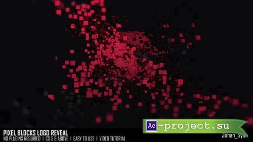 Videohive - Pixel Blocks Logo Reveal - 54186619 - Project for After Effects