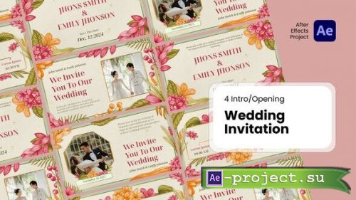 Videohive - Intro/Opening - Wedding Invitation After Effects Template - 54098440 - Project for After Effects