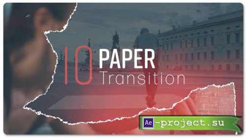 Videohive - Torn Paper Transitions V2 - 54217413 - Project for After Effects