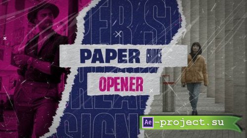 Videohive - Paper Grunge Opener - 54253023 - Project for After Effects