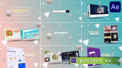 Videohive - Abstract Website Mockup Promo for After Effects - 54230314 - Project for After Effects