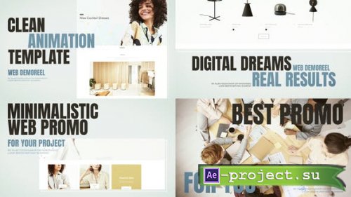 Videohive - Minimalistic Website Promo - 54239364 - Project for After Effects