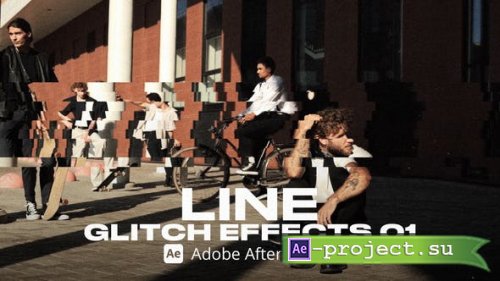 Videohive - Line Glitch Effect 01 Ae - 54273264 - Project for After Effects