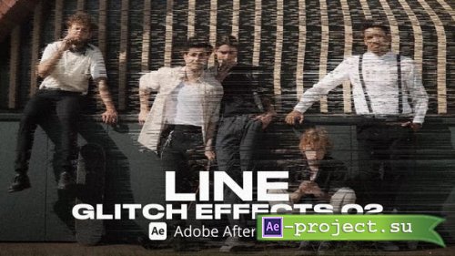 Videohive - Line Glitch Effect 02 Ae - 54273352 - Project for After Effects