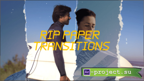 Videohive - Rip Paper Transitions - 54289957 - Project for After Effects