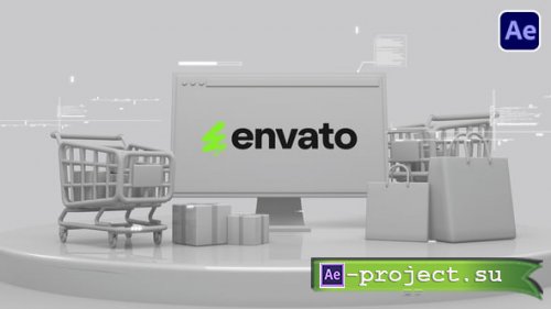 Videohive - 3D Animated Shopping Logo - 54291145 - Project for After Effects