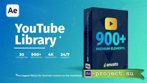 Videohive - Youtube Pack - Transitions - 54305059 - Project for After Effects