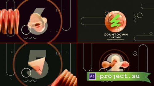 Videohive - Abstract Object Countdown - 54294466 - Project for After Effects