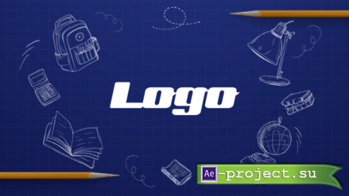 Videohive - Back to School Logo Reveal - 54291044 - Project for After Effects