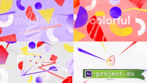 Videohive - Color Shape Logo Reveals - 54297772 - Project for After Effects