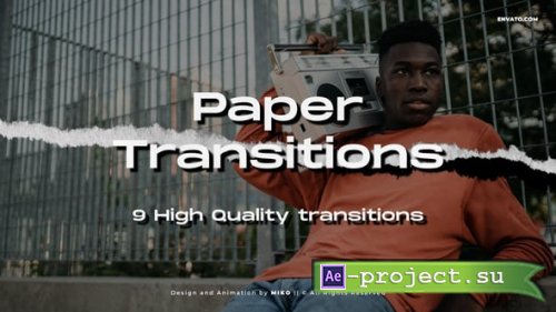 Videohive - Paper Transitions - 54300039 - Project for After Effects